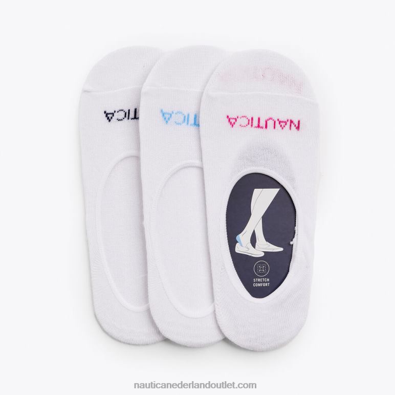 stretch liner sokken 3-pack multi Nautica 0828F799 vrouwen