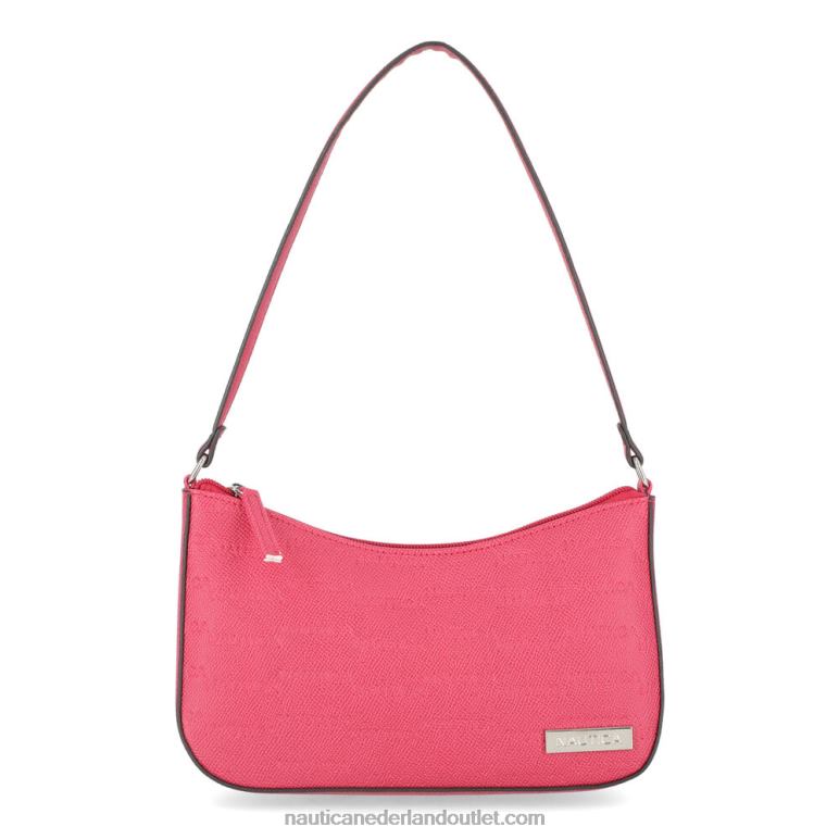 baguette schoudertas met print koraal kaap Nautica 0828F935 vrouwen