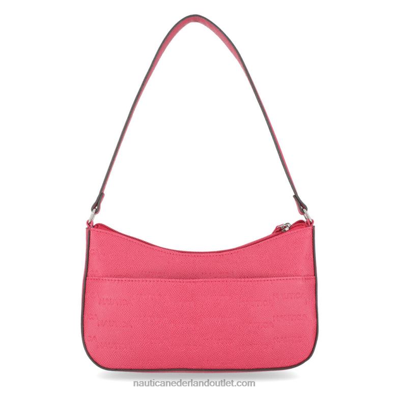 baguette schoudertas met print koraal kaap Nautica 0828F935 vrouwen