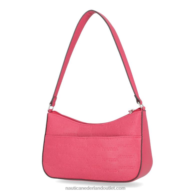 baguette schoudertas met print koraal kaap Nautica 0828F935 vrouwen