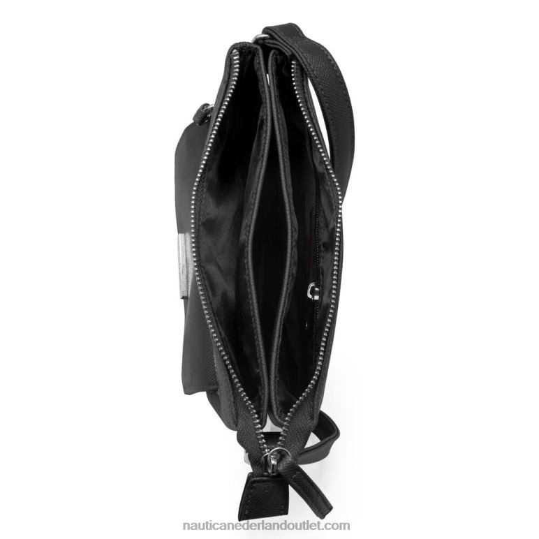 canvas schoudertas van key largo echt zwart Nautica 0828F831 vrouwen