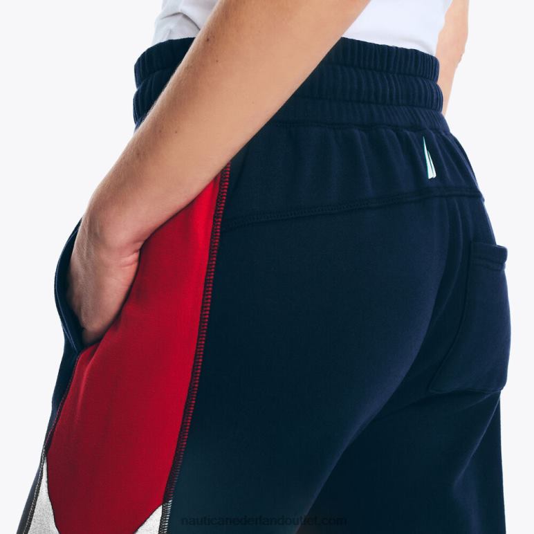 duurzaam vervaardigde colorblock joggingbroek stellaire blauwe heide Nautica 0828F771 vrouwen