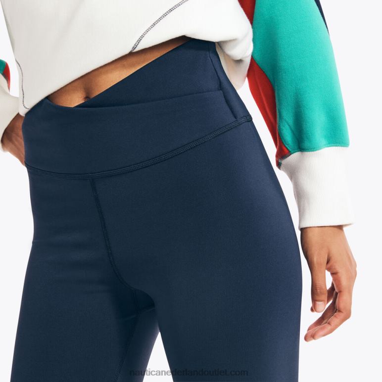 legging met gekruiste tailleband stellaire blauwe heide Nautica 0828F817 vrouwen