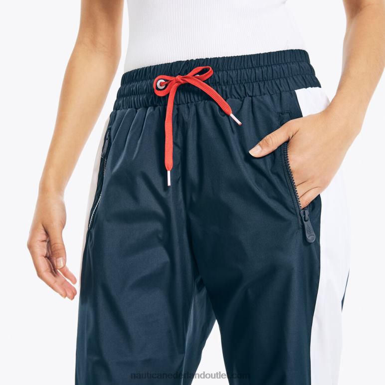 reissue colorblock pull-on broek stellaire blauwe heide Nautica 0828F968 vrouwen