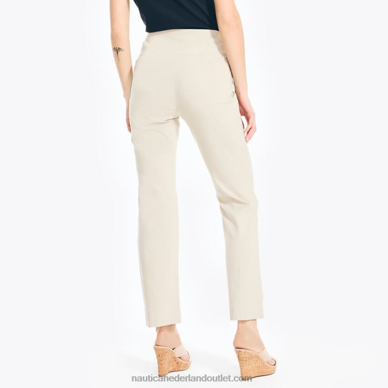 slim-fit pull-on broek oester bruin Nautica 0828F770 vrouwen