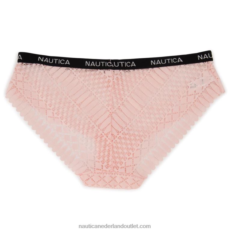 jacquard kanten hipster slips 5-pack zwart Nautica 0828F845 vrouwen