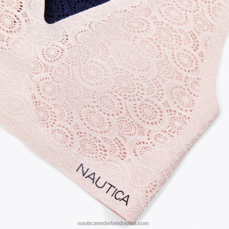 kanten laser-cut logo lounge bh set van 2 werkhemd blauw Nautica 0828F1035 vrouwen