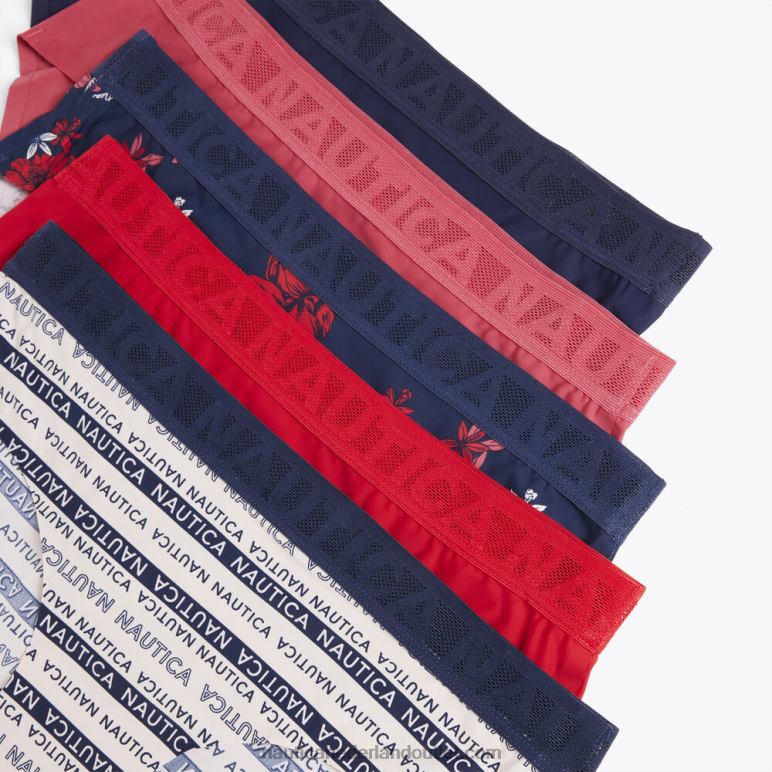 lasergesneden nylon onderbroek 5-pack werkhemd blauw Nautica 0828F1007 vrouwen