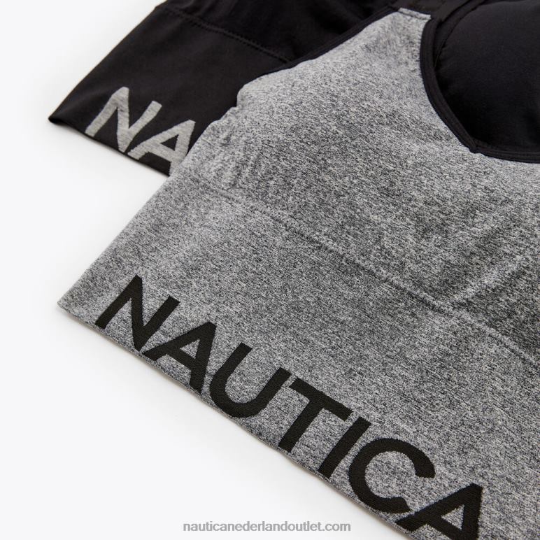 naadloze longline brami set van 2 lichtblauw Nautica 0828F971 vrouwen