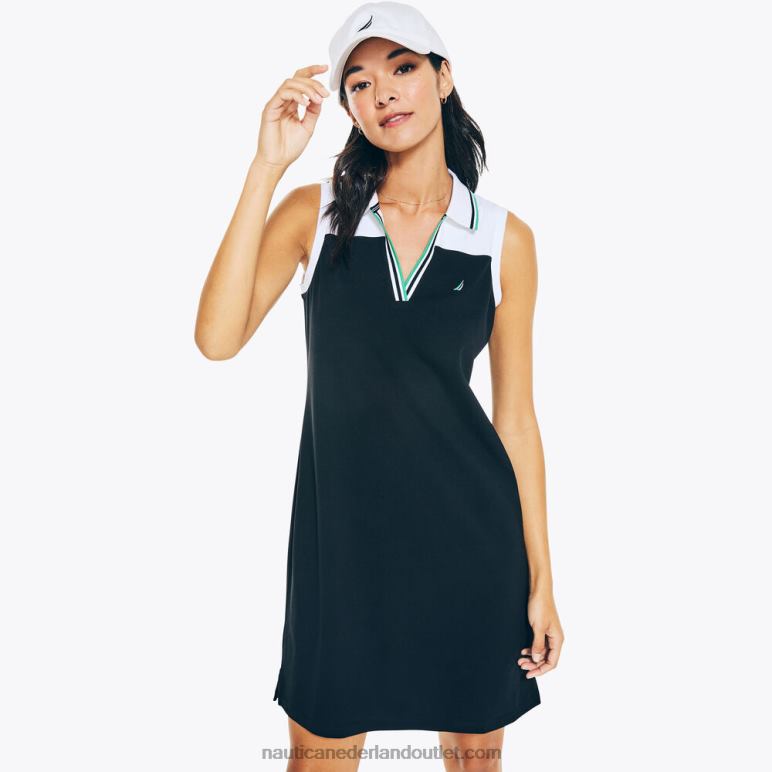 polojurk met kleurvlakken echt zwart Nautica 0828F940 vrouwen