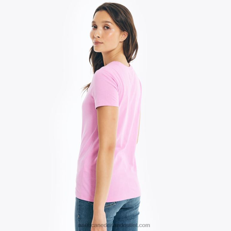 T-shirt met grafisch j-class-logo elektrisch paars Nautica 0828F808 vrouwen