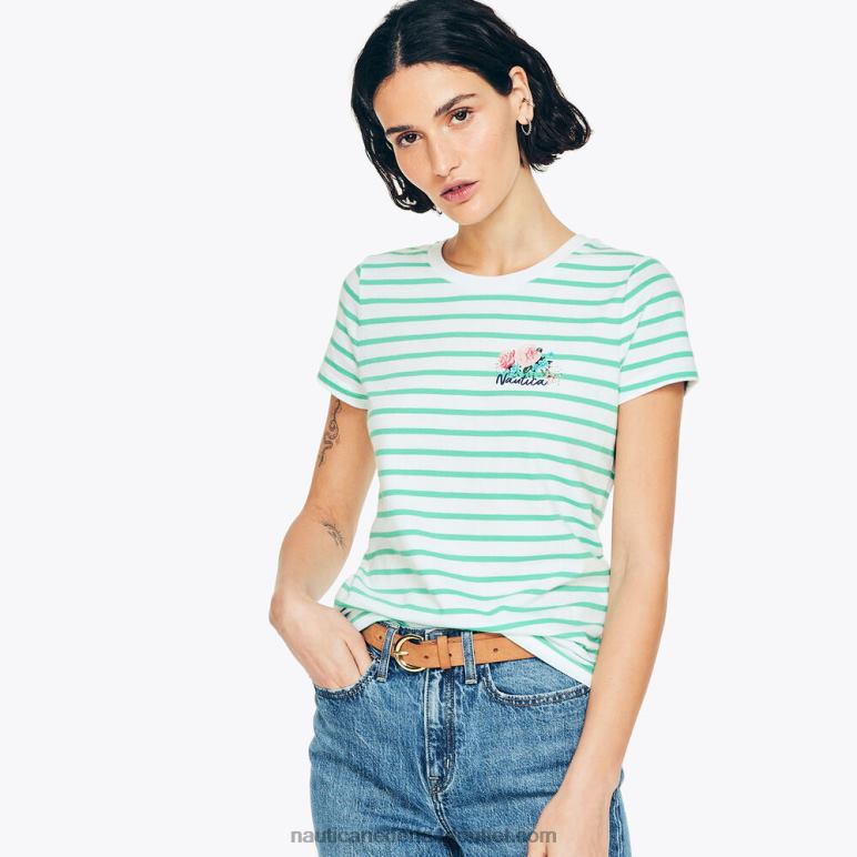 varend grafisch t-shirt Helder wit Nautica 0828F868 vrouwen