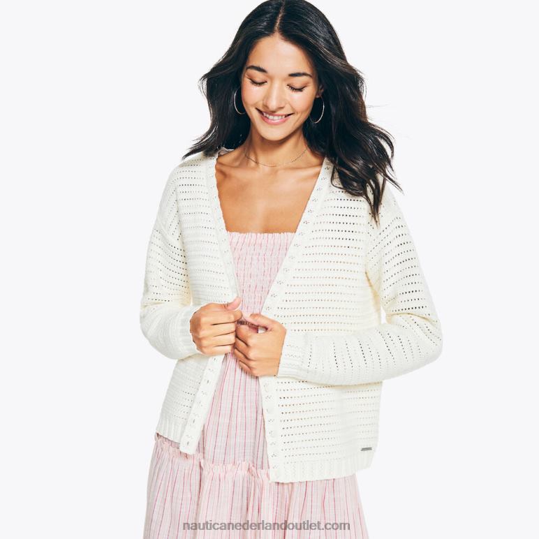 gehaakt vest amandel Nautica 0828F758 vrouwen