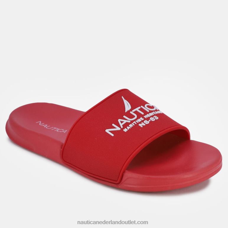 ns-83 slipper-sandaal met logo nautisch rood Nautica 0828F1047 vrouwen