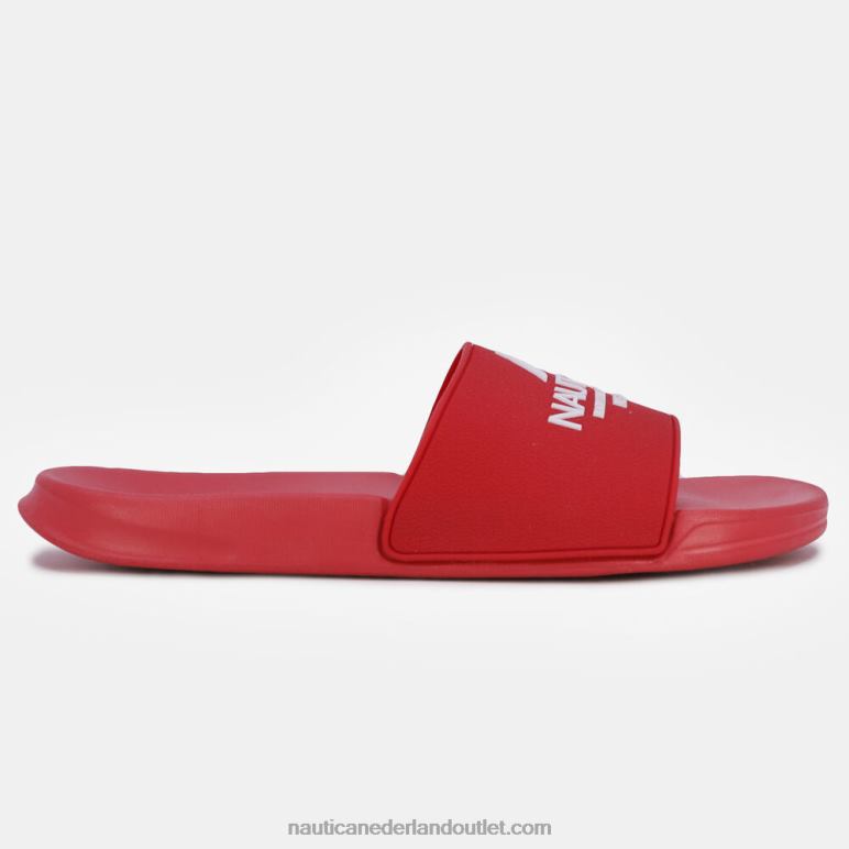 ns-83 slipper-sandaal met logo nautisch rood Nautica 0828F1047 vrouwen
