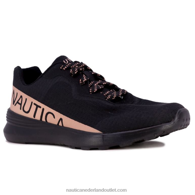 Gebreide sneaker met logoband zwart Nautica 0828F785 vrouwen